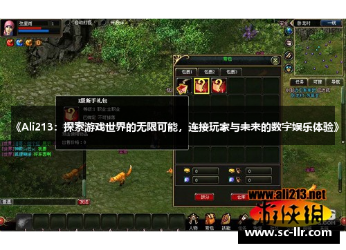 《Ali213：探索游戏世界的无限可能，连接玩家与未来的数字娱乐体验》